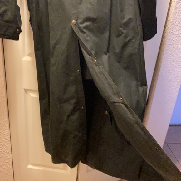 KOOLAH BLACK OILSKIN DUSTER men’s sz. L - Picture 6 of 11